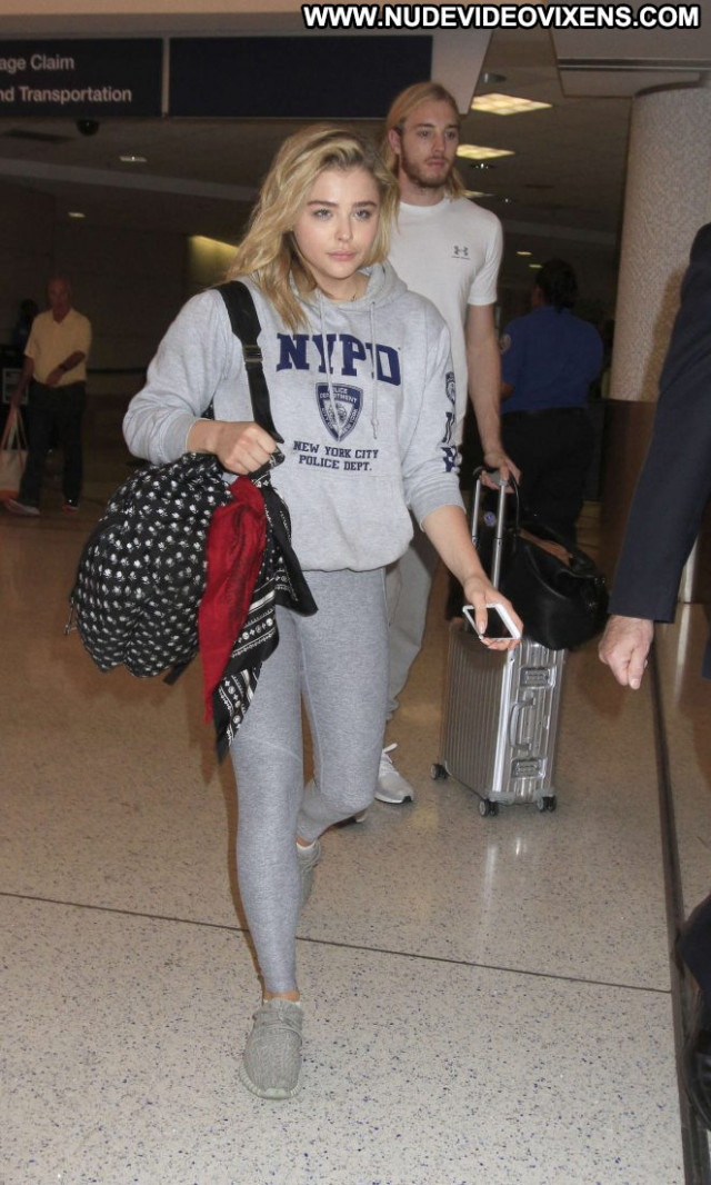 Chloe Moretz Lax Airport Lax Airport Paparazzi Celebrity Angel