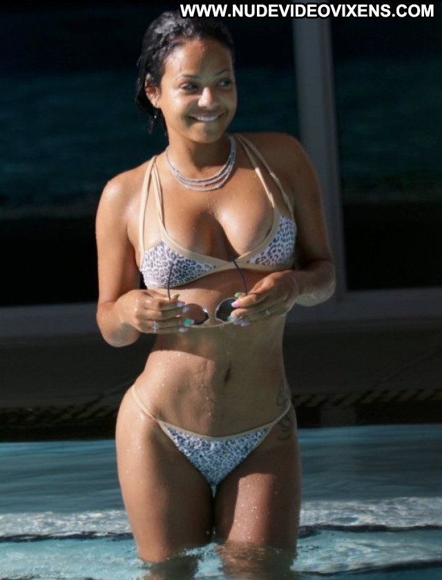 Christina Milian No Source Bikini Candids Hot Posing Hot Beautiful