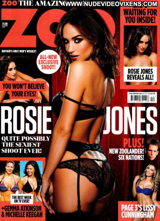 Rosie Jones Zoo Magazine Beautiful Posing Hot Celebrity Nude Babe