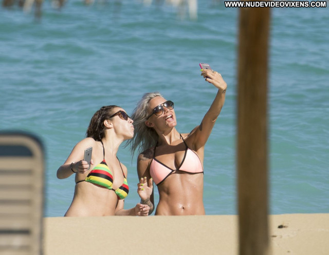 Caroline Flack No Source  Posing Hot Beautiful Babe Bikini Beach