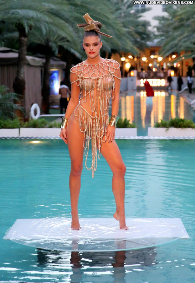 Nina Agdal No Source Babe Pool Photoshoot Beautiful Celebrity Posing