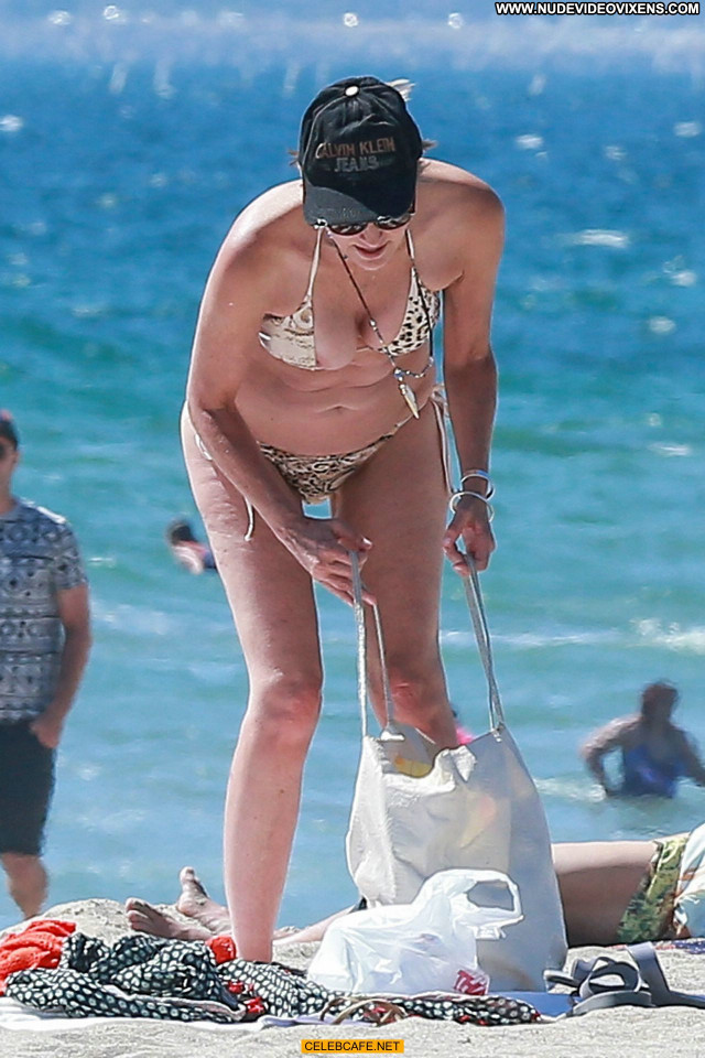Sharon Stone No Source Babe Bikini Celebrity Beautiful Tit Slip