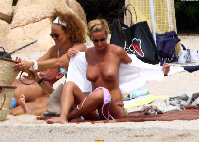 Federica Mancini No Source Babe Beautiful Celebrity Topless Beach