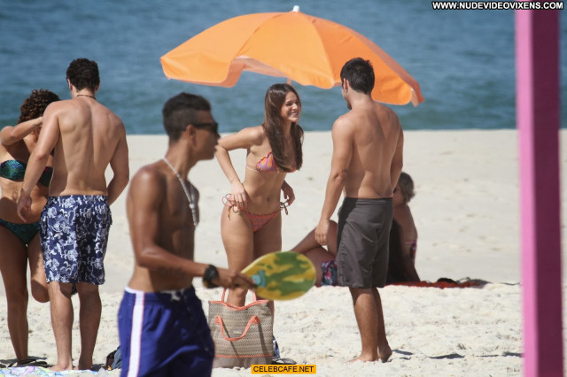 Bruna Marquezine The Beach  Bikini Posing Hot Beach Babe Celebrity