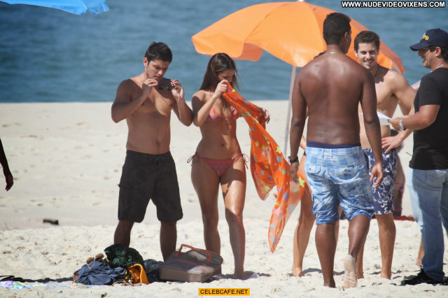 Bruna Marquezine The Beach Bikini Posing Hot Beach Beautiful