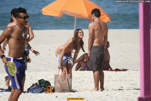 Bruna Marquezine The Beach Celebrity Beach Babe Posing Hot Bikini