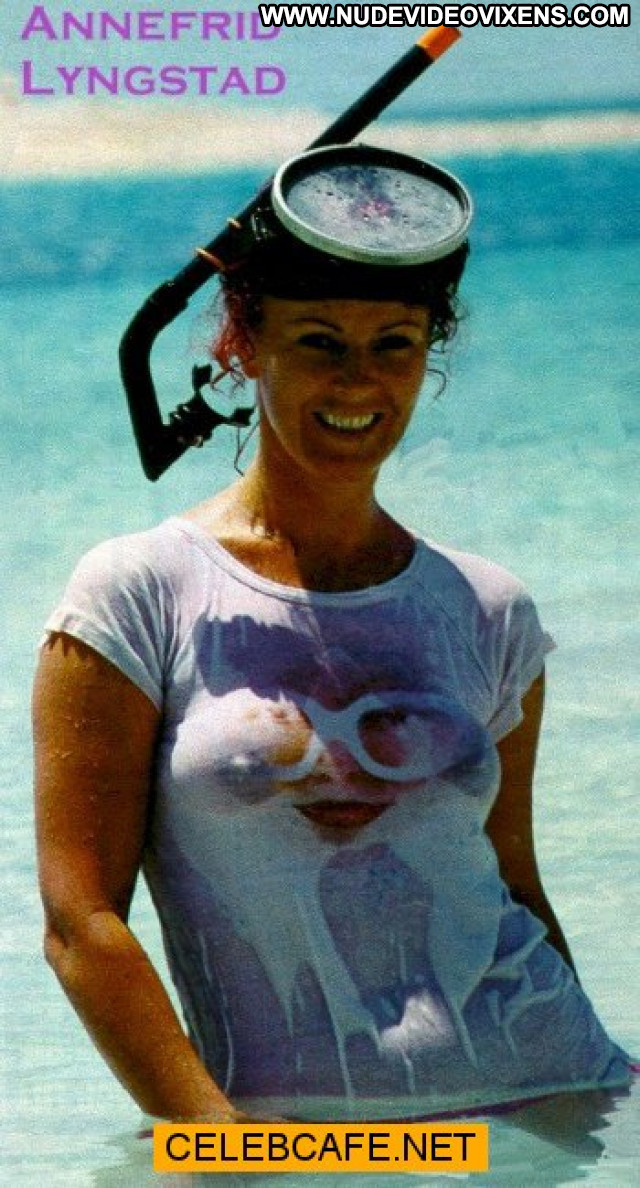 Anni Frid Lyngstad No Source  Toples Babe See Through Celebrity