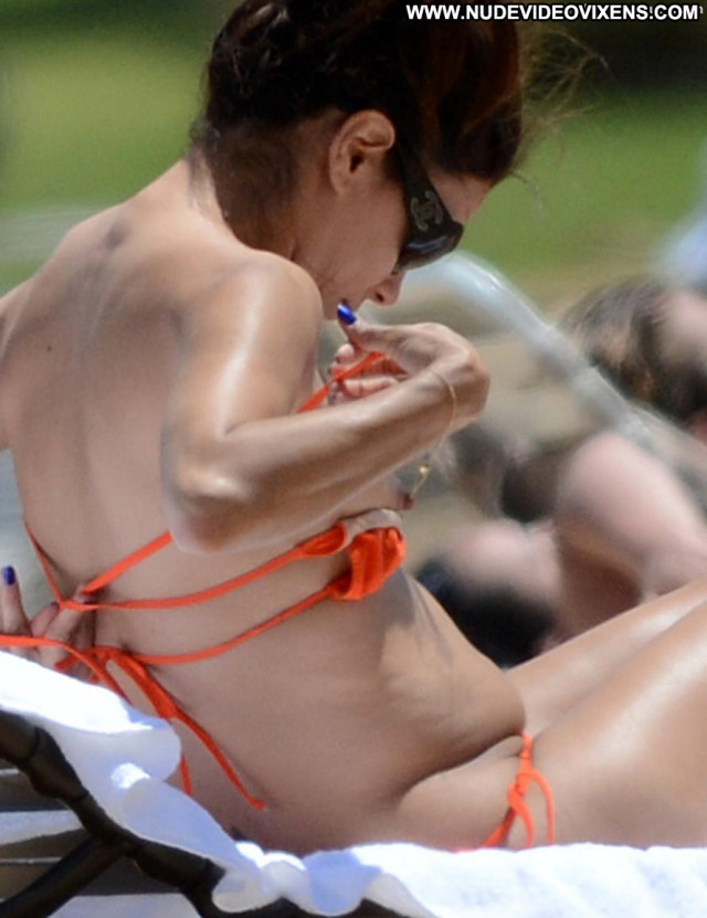 Eva Longoria No Source Posing Hot Orange Nipple Slip Beautiful Babe