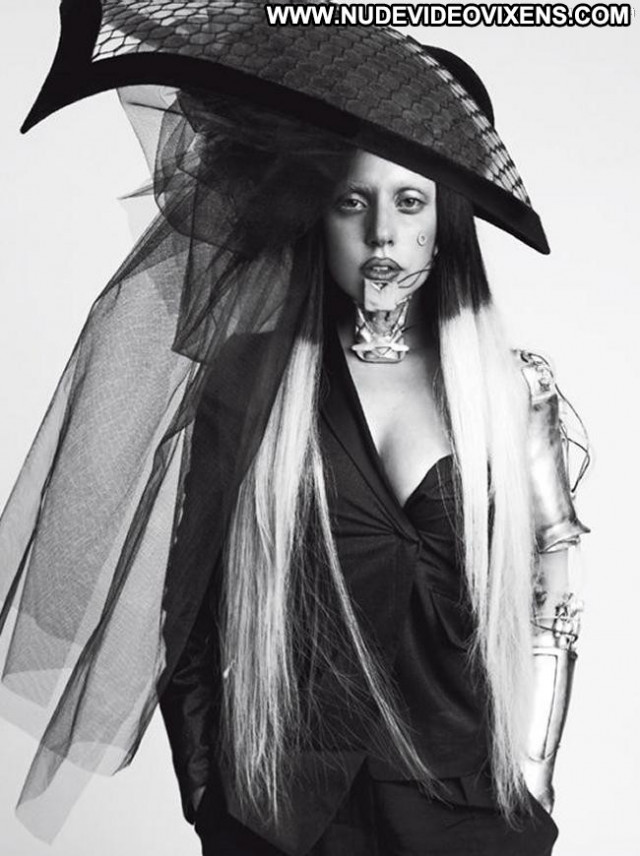 Lady Gaga Vogue Magazine Smile Big Tits Beautiful Posing Hot Photo