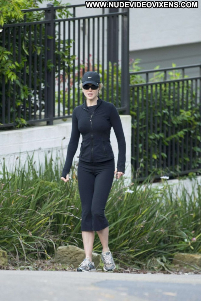 Nicole Kidman Celebrity Babe Jogging Paparazzi Posing Hot Beautiful