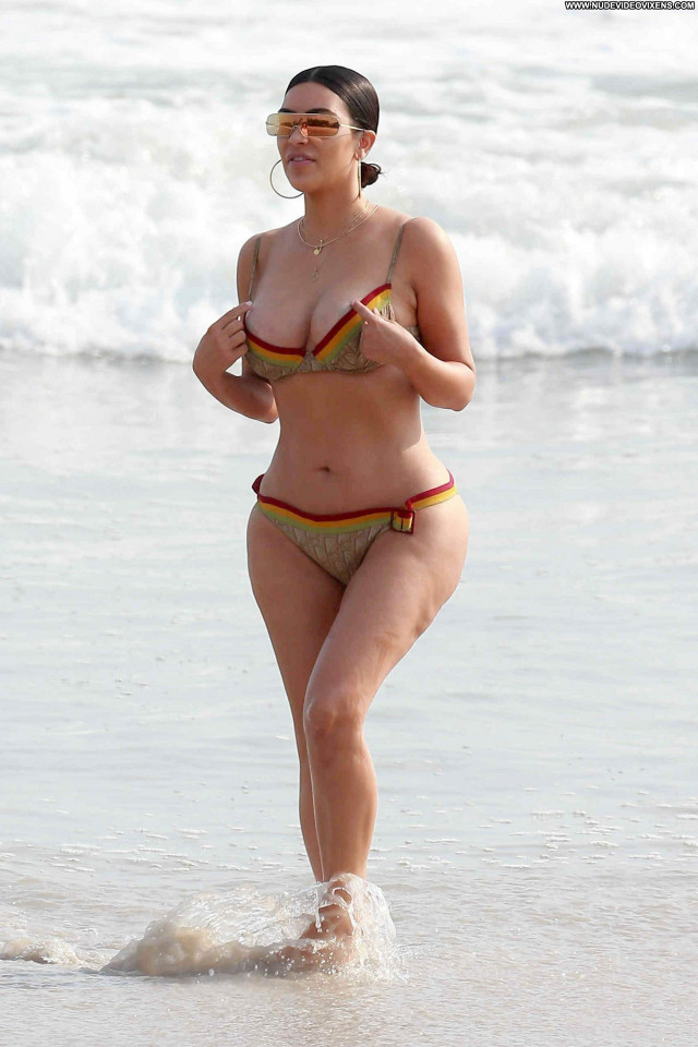 Kourtney Kardashian The Beach Sexy Beautiful Babe Babes Posing Hot