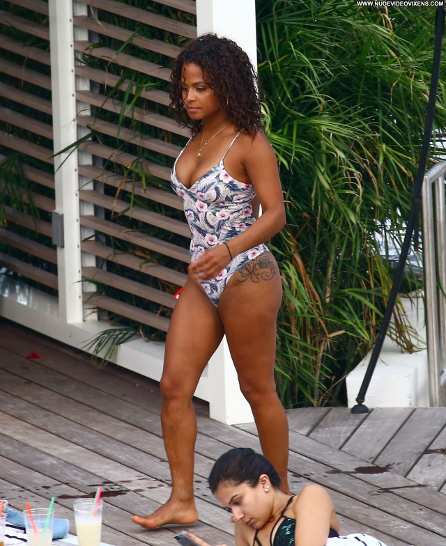 Christina Milian No Source Swimsuit Singer Actress Sexy Beautiful