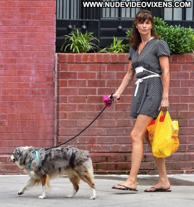 Helena Christensen New York Celebrity Paparazzi Beautiful Posing Hot