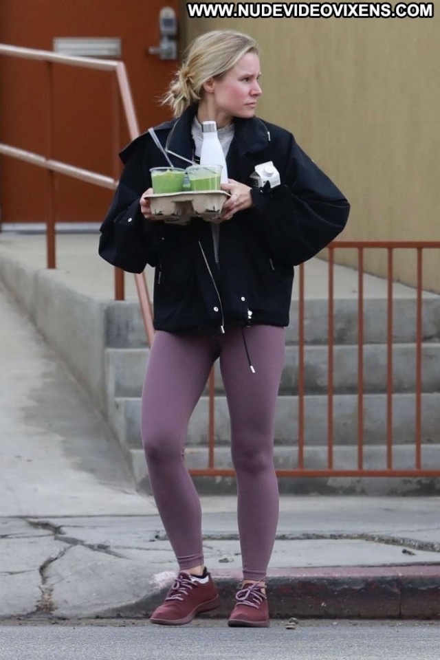Kristen Bell No Source Babe Gym Paparazzi Celebrity Posing Hot