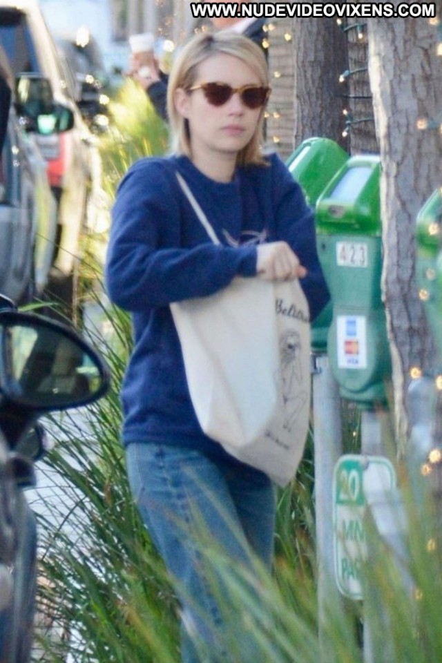 Emma Roberts Beverly Hills Posing Hot Celebrity Babe Beautiful