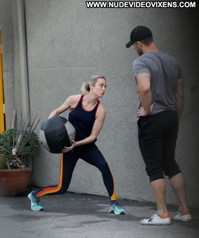 Brie Larson Los Angeles  Los Angeles Paparazzi Gym Beautiful Babe