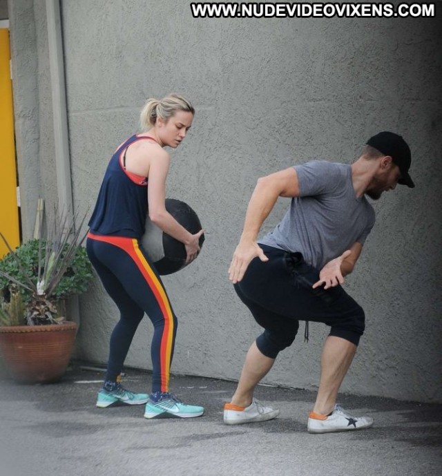 Brie Larson Los Angeles Celebrity Beautiful Gym Angel Los Angeles