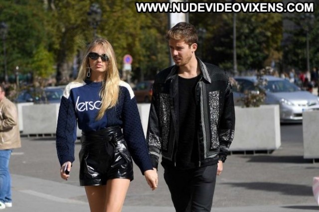 Romee Strijd Fashion Show Paparazzi Posing Hot Celebrity Paris